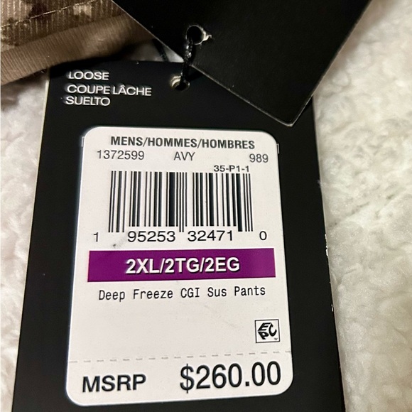 Under Armour Men's XXL Extreme Deep Freeze Insulated Pants - Barren Camouflage - Picture 10 of 10